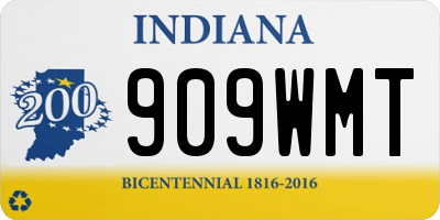 IN license plate 909WMT
