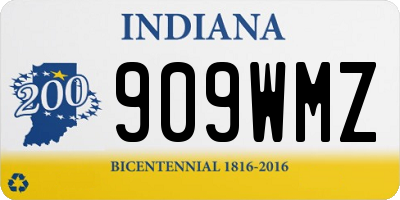 IN license plate 909WMZ