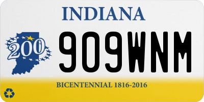 IN license plate 909WNM