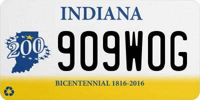 IN license plate 909WOG