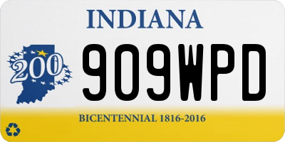 IN license plate 909WPD