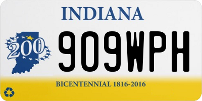 IN license plate 909WPH