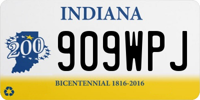 IN license plate 909WPJ