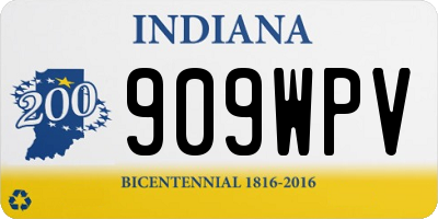 IN license plate 909WPV