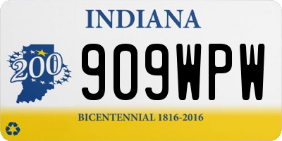 IN license plate 909WPW