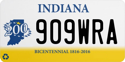 IN license plate 909WRA