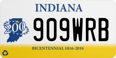 IN license plate 909WRB