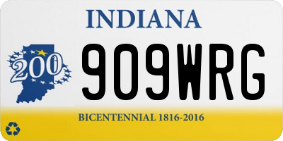 IN license plate 909WRG