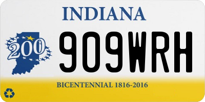 IN license plate 909WRH