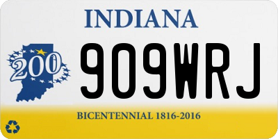 IN license plate 909WRJ