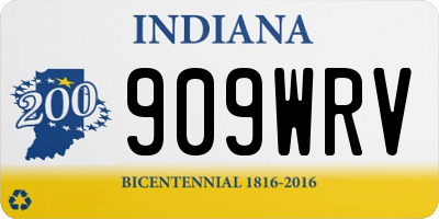 IN license plate 909WRV