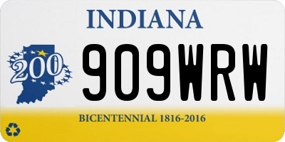 IN license plate 909WRW