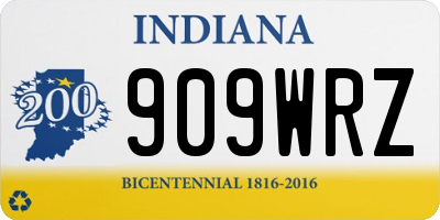 IN license plate 909WRZ
