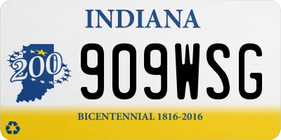 IN license plate 909WSG