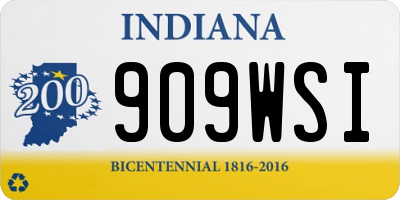IN license plate 909WSI