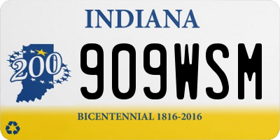 IN license plate 909WSM