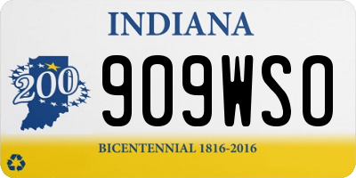 IN license plate 909WSO