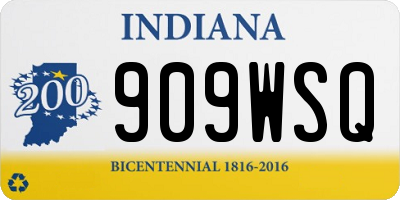 IN license plate 909WSQ