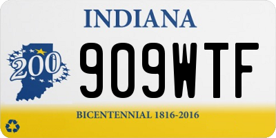 IN license plate 909WTF