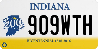 IN license plate 909WTH