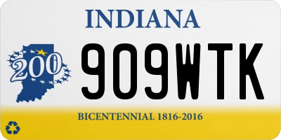 IN license plate 909WTK