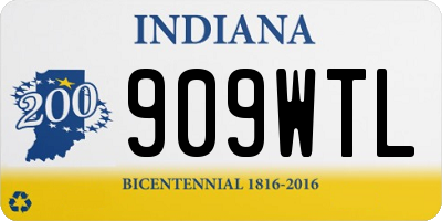 IN license plate 909WTL