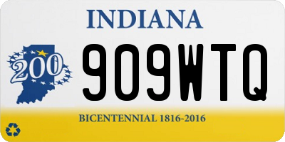 IN license plate 909WTQ