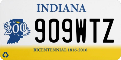 IN license plate 909WTZ