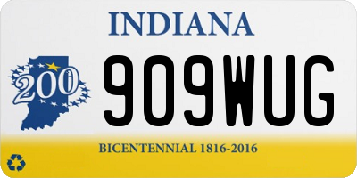 IN license plate 909WUG