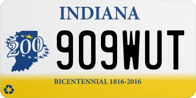 IN license plate 909WUT