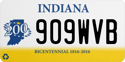 IN license plate 909WVB