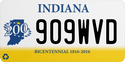 IN license plate 909WVD