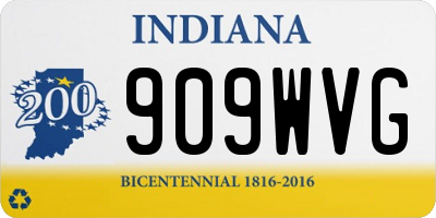 IN license plate 909WVG