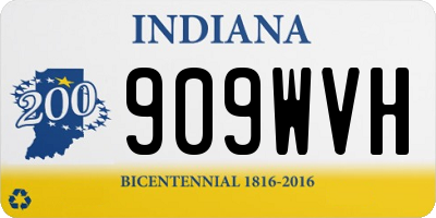IN license plate 909WVH