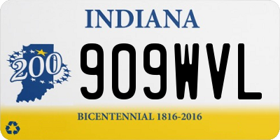 IN license plate 909WVL