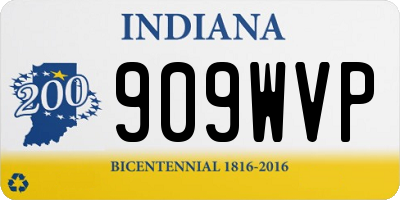 IN license plate 909WVP