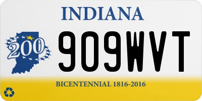 IN license plate 909WVT
