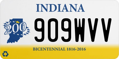 IN license plate 909WVV