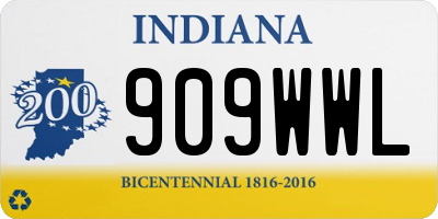 IN license plate 909WWL