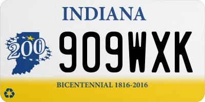 IN license plate 909WXK