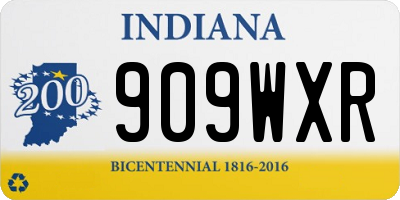 IN license plate 909WXR