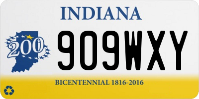 IN license plate 909WXY