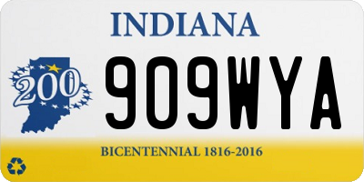 IN license plate 909WYA