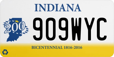 IN license plate 909WYC