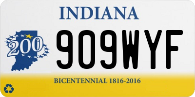 IN license plate 909WYF