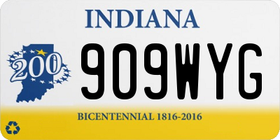 IN license plate 909WYG