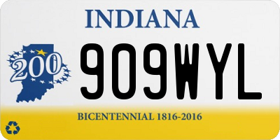 IN license plate 909WYL