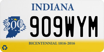 IN license plate 909WYM