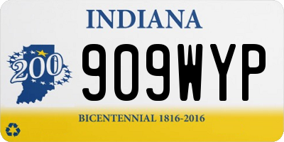 IN license plate 909WYP