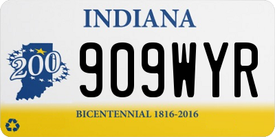 IN license plate 909WYR